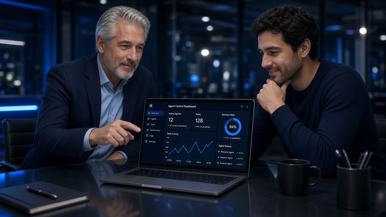 Persönliche Betreuung — Setup und Kontrollzentrum gemeinsam steuern